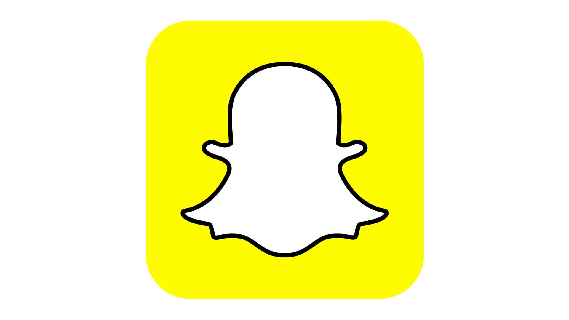 Snapchat logo used as visual reference for carving perfect snakes with easy pumpkin stencils