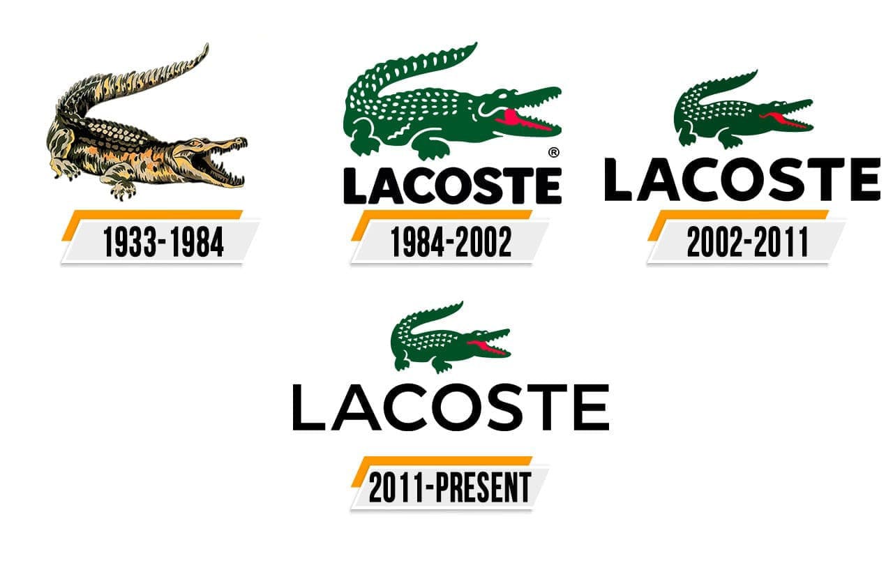 lacoste different logos