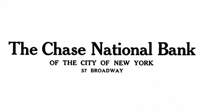 Chase National Bank Logo 1877-1955
