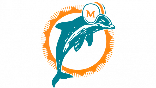 Miami Dolphins Logo 1974-1989