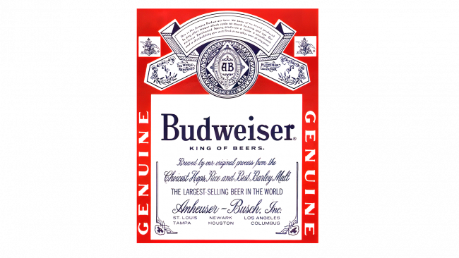 Budweiser Logo 1945-1987