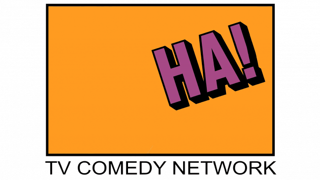 Ha! The TV Comedy Network Logo 1990-1991