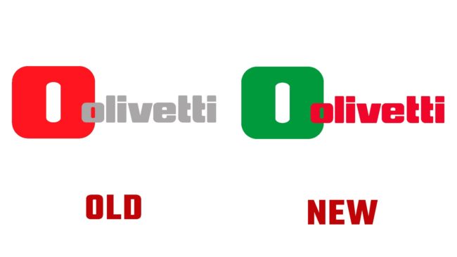 Olivetti nouveau et ancien logo