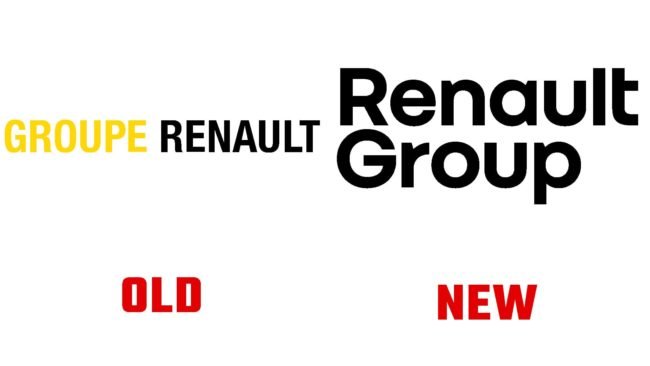 Renault Group nouveau et ancien logo