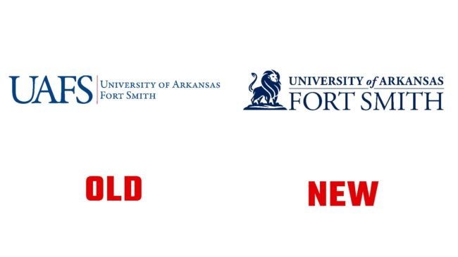 University of Arkansas Fort Smith nouveau et ancien logo