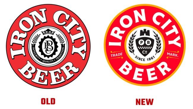 Iron City Beer Ancien et Nouveau Logo (histoire)