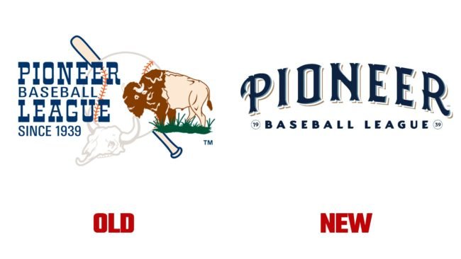 Pioneer Baseball League Ancien et Nouveau L;ogo (histoire)
