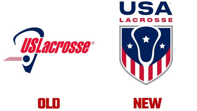 USA Lacrosse ancien et nouveau logo (historique)