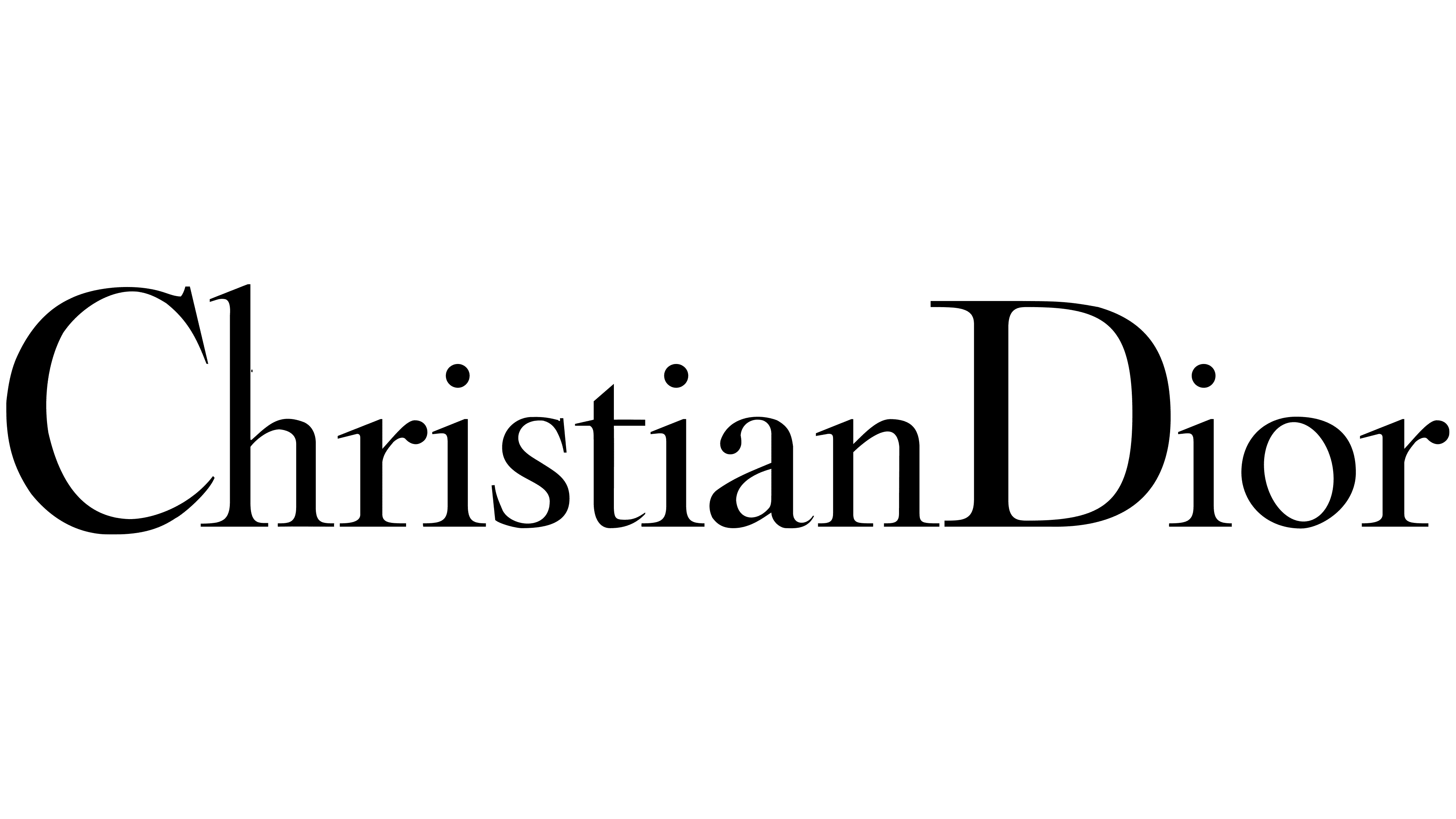 Christian Dior Logo Black and White  Brands Logos