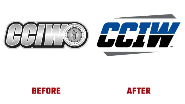 College Conference de Illinois et du Wisconsin (CCIW) Avant et Apres Logo (histoire)