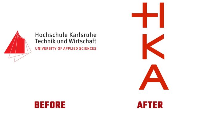 Hochschule Karlsruhe Avant et Apres Logo (histoire)