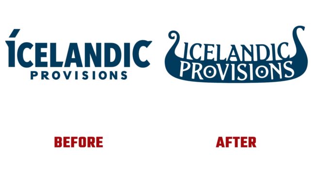 Icelandic Provisions Avant et Après Logo (histoire)