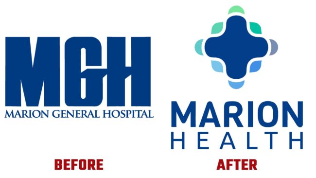 Marion Health Avant et Apres Logo (histoire)