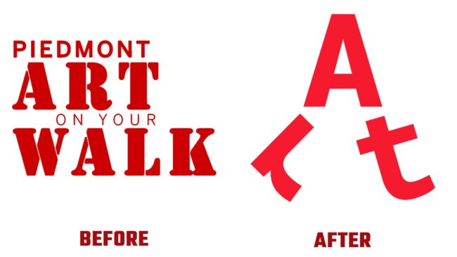 Piedmont Art Walk Avant et Après Logo (histoire)