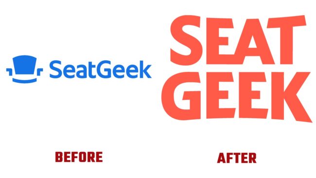 SeatGeek Avant et Après Logo (histoire)