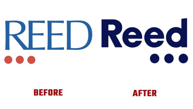The Reed Group Avant et Après Logo (histoire)