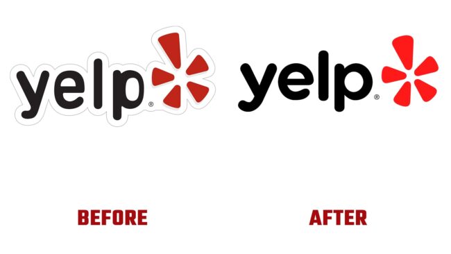 Yelp Avant et Après Logo (histoire)