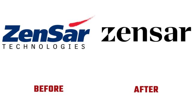 Zensar Avant et Après Logo (histoire)