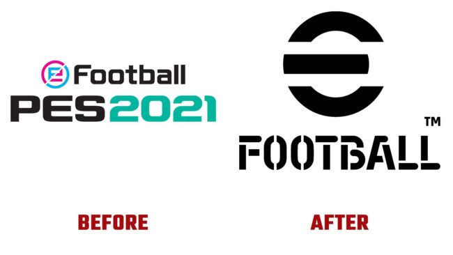 eFootball Avant et Apres Logo (histoire)