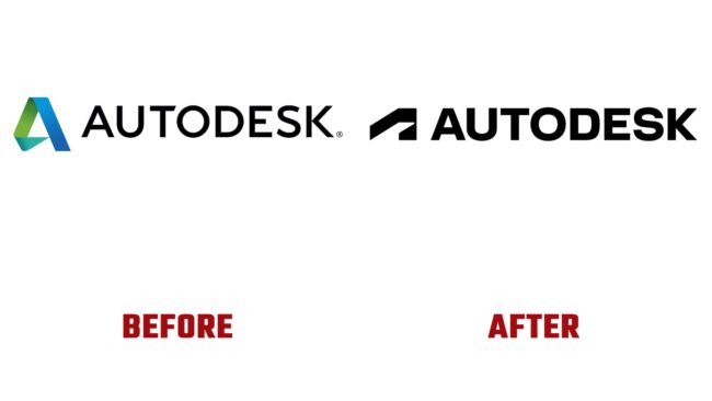 Autodesk Avant et Après Logo (histoire)