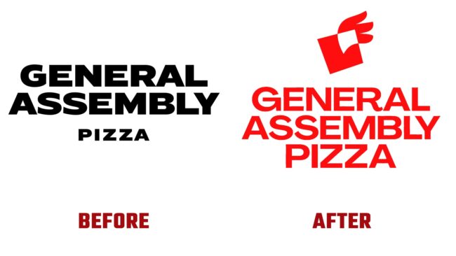 General Assembly Pizza Avant et Après Logo (histoire)
