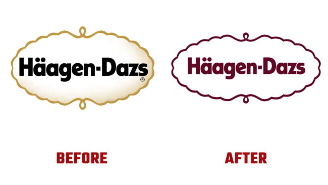 Haagen-Dazs Avant et Apres Logo (histoire)