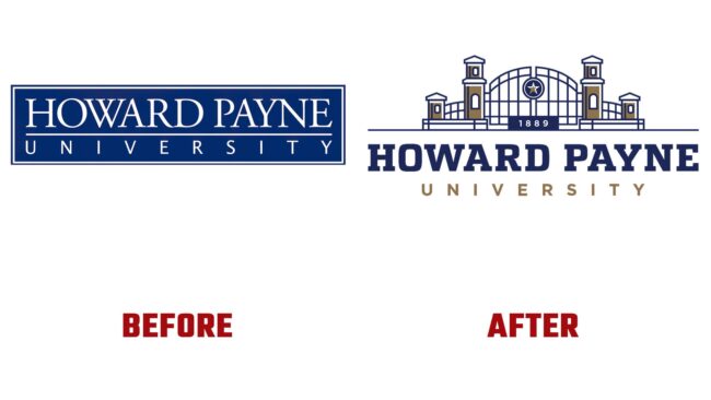 Howard Payne University Avant et Apres Logo (histoire)