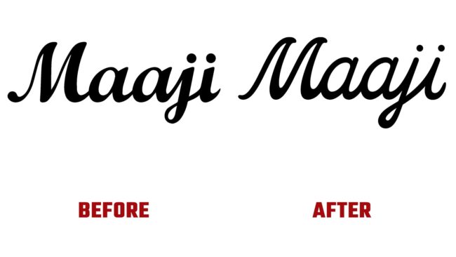 Maaji Avant et Après Logo (histoire)