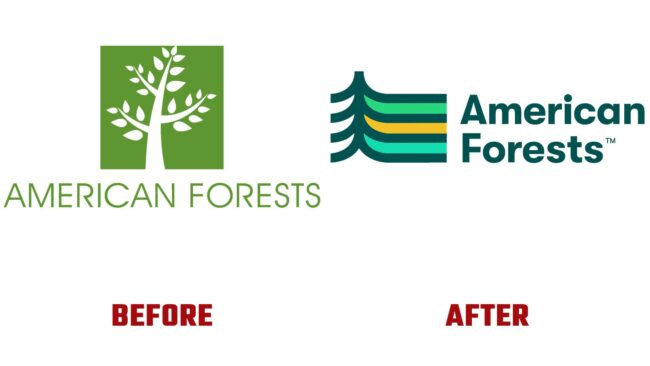 American Forests Avant et Apres Logo (histoire)