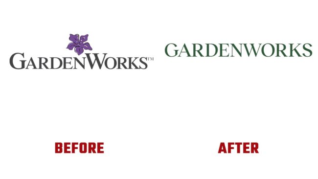 GardenWorks Avant et Apres Logo (histoire)