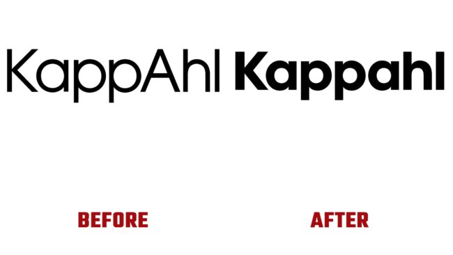 Kappahl Avant et Apres Logo (histoire)