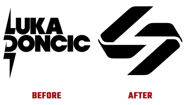 Luka Doncic Avant et Apres Logo (histoire)