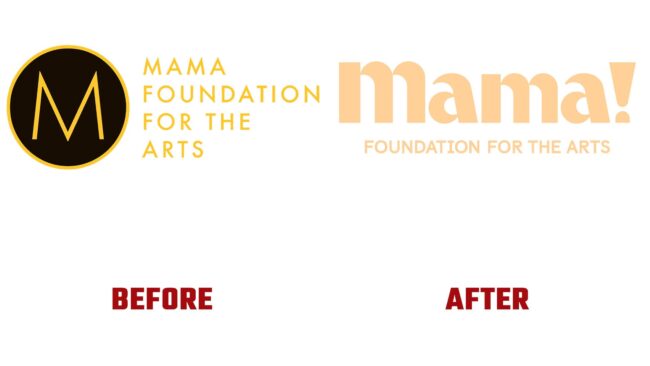 Mama Foundation pour les Arts Avant et Apres Logo (histoire)