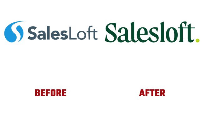 Salesloft Avant et Apres Logo (histoire)