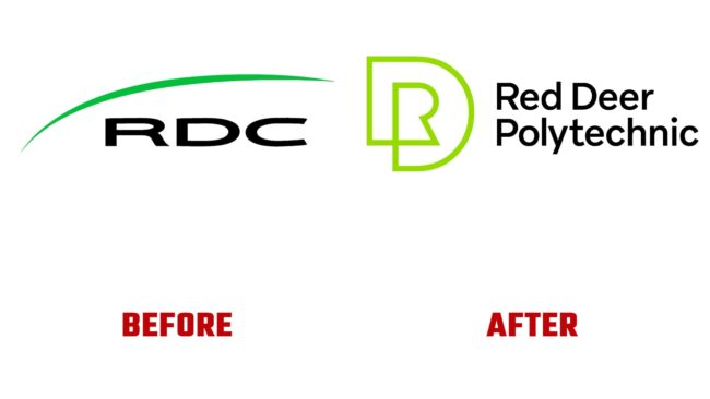 Red Deer Polytechnic Avant et Apres Logo (histoire)