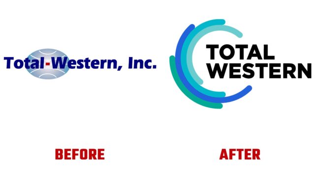 Total-Western Avant et Apres Logo (histoire)