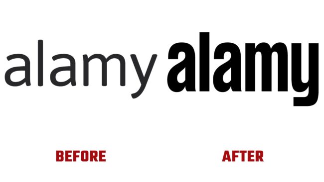 Alamy Avant et Apres Logo (histoire)