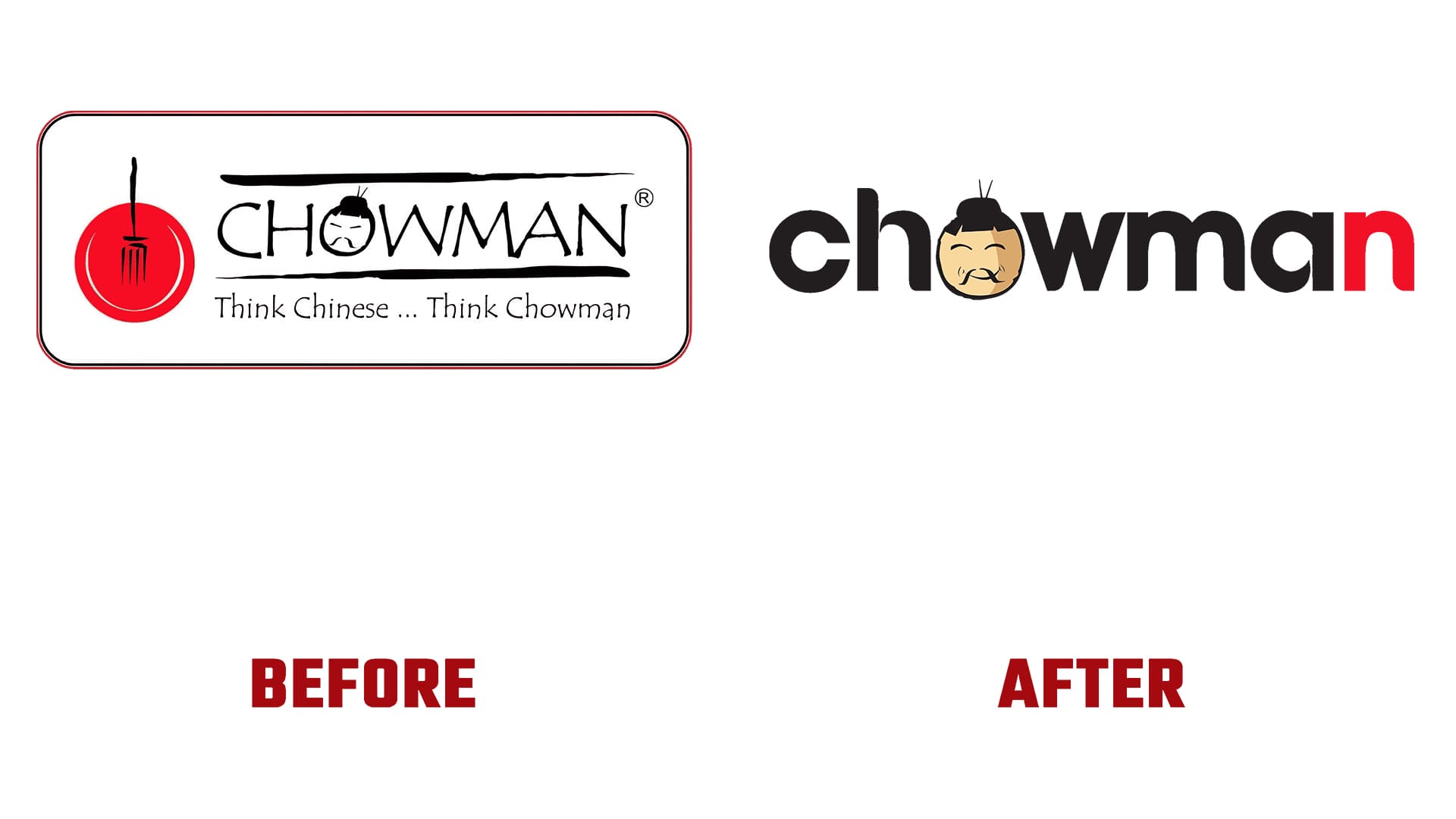 Chowman Avant et Apres Logo (histoire)