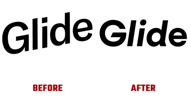 Glide Avant et Apres Logo (histoire)