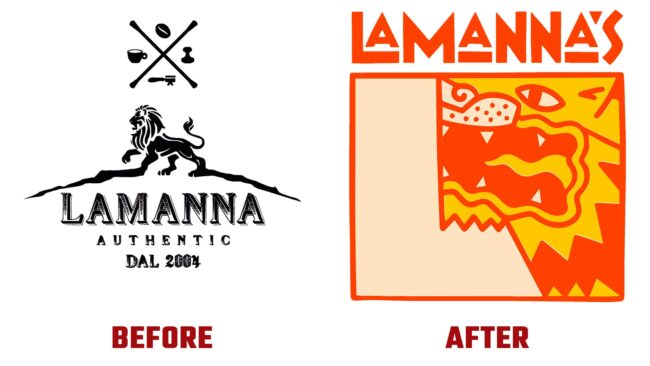 Lamannas Bakery Avant et Apres Logo (histoire)