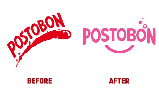 Postobon Avant et Apres Logo (histoire)