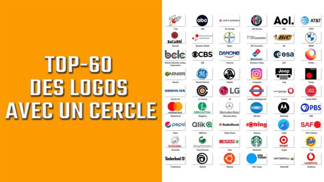 Top-60 des logos avec un cercle