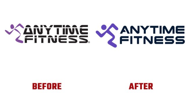 Anytime Fitness Avant et Apres Logo (histoire)
