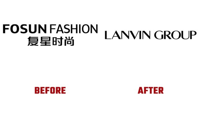 Lanvin Group Avant et Apres Logo (histoire)