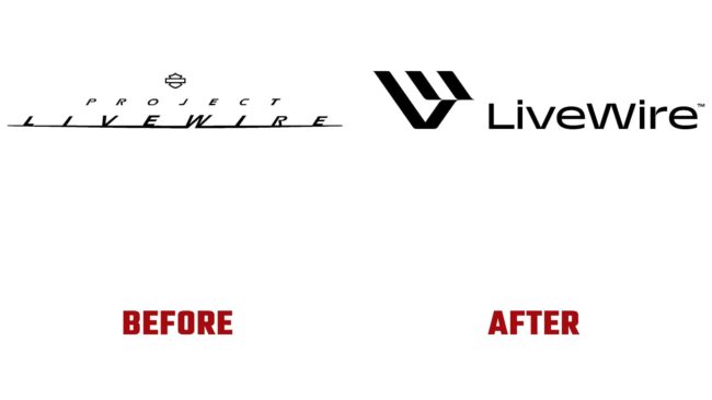 LiveWire Avant et Apres Logo (histoire)