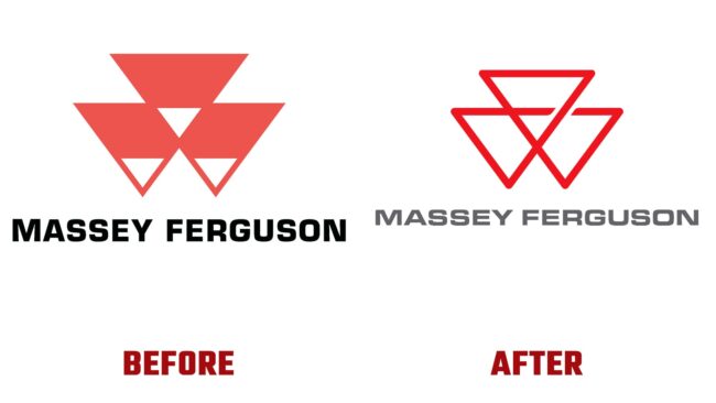 Massey Ferguson Avant et Apres Logo (histoire)