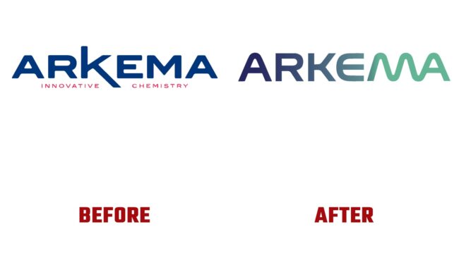 Arkema Avant et Apres Logo (histoire)