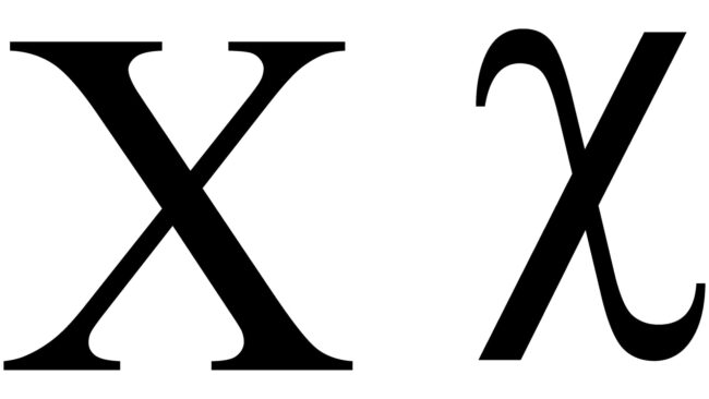 Chi Greek Symbole
