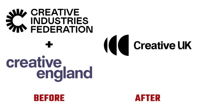 Creative UK Antes e Depois Logo (historia)