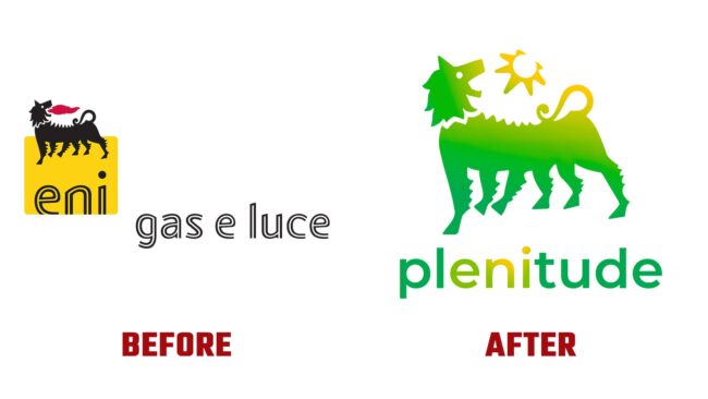 Plenitude Avant et Apres Logo (histoire)